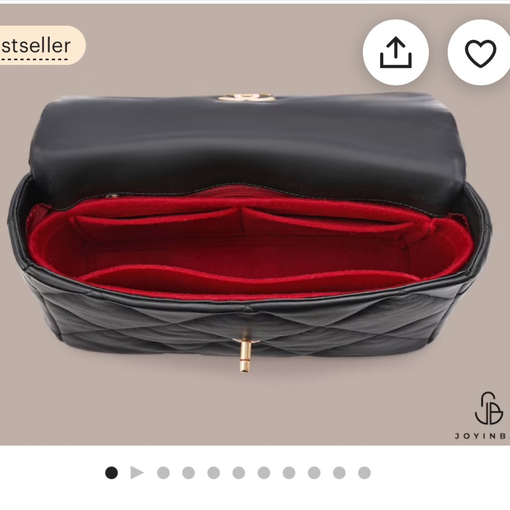 Bag insert organizer for Chanel 19 large from Joyinbag